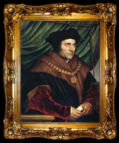 framed  Hans holbein the younger Sir thomas more, ta009-2